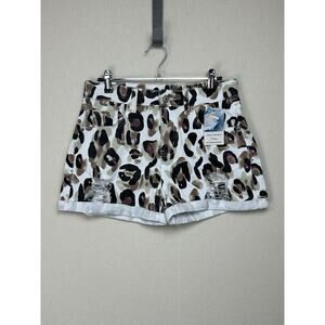 Honey’s Boutique Brown Black Animal Print Shorts Size Medium (See Measurements)